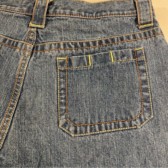 Vtg Faded Glory Blue Denim Jean Shorts Y2K Womens 14 Retro Mom High Rise Cotton - Picture 6 of 8